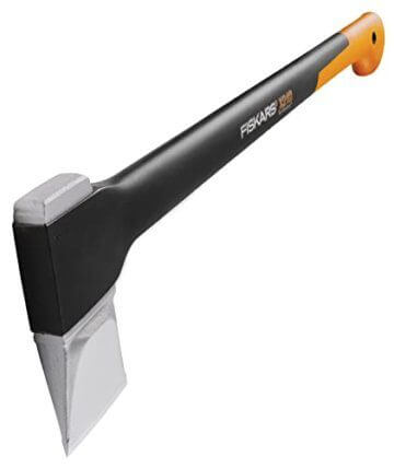 Fiskars Spaltaxt, Inklusive Klingen- und Transportschutz, Länge: 71 cm, Antihaftbeschichtet, Hochwertige Stahl-Klinge/Glasfaserverstärkter Kunststoff-Stiel, Schwarz/Orange, X21–L, 1,63 kg, 1015642 - 9