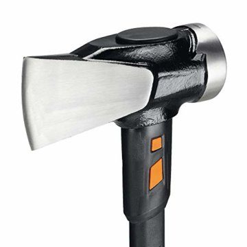 Fiskars Spaltaxt IsoCore XXL zum Spalten von Stammstücken oder zum Eintreiben von Keilen, Länge: 92 cm, Gewicht: 5,22 kg, Schwarz/Orange, 1020220 - 4
