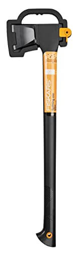 Fiskars Spaltaxt L, Solid, Mit Klingen- und Transportschutz, Antihaftbeschichtet, Hochwertige Stahl-Klinge/Glasfaserverstärkter Kunststoff-Stiel, Schwarz/Orange, A19, Länge: 65 cm, 1,6 kg, 1052044 - 2