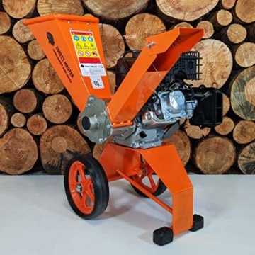 Forest Master FM6DD Benzin 4-Takt Motor Holz Garten Häcksler, 6 HP, Orange, 780 x 480 x 910 - 5