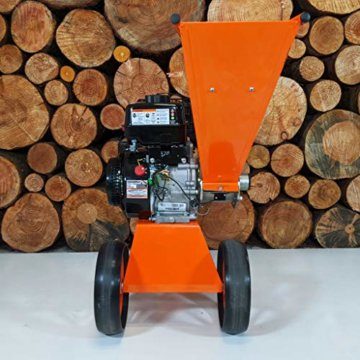 Forest Master FM6DD Benzin 4-Takt Motor Holz Garten Häcksler, 6 HP, Orange, 780 x 480 x 910 - 6