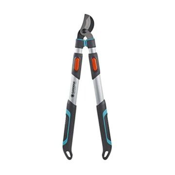 Gardena Astschere TeleCut 650-900 B: Teleskopierbare Bypass-Baumschere, ideal zum Schneiden von frischem Holz, ErgoTec Griffe (12009-20), schwarz, silber, türkis - 2