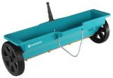 Gardena combisystem-Streuwagen: Düngerstreuer mit 40 cm Streubreite und 3 L Fassungsvolumen, für Ausbringung von Streugut und kompatibel mit allen combisystem-Stielen (420-20), Schwarz, Blau, Orange - 1