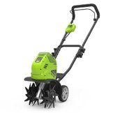 Greenworks Akku-Bodenhacke G40TL (Li-Ion 40V Akku Bodenfräse mit spezialgehärteten 4 Hackmessern Arbeitstiefe 20cm Arbeitsbreite 26cm ohne Akku und Ladegerät) - 1