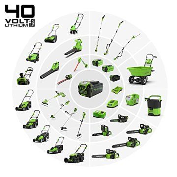 Greenworks Akku-Bodenhacke G40TL (Li-Ion 40V Akku Bodenfräse mit spezialgehärteten 4 Hackmessern Arbeitstiefe 20cm Arbeitsbreite 26cm ohne Akku und Ladegerät) - 7