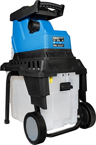 Güde 94375 GH 2800 Super Silent Gartenhäcksler (2800W, Induktionsmotor, 55L Fangbox, 45mm max. Astdicke, Leise), Blau - 4