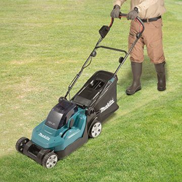 Makita Rasenmäher 36V DLM382CM2, 38 cm, 2 x 18 V (2 x 4,0 Ah) Blau - 9