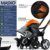 MASKO® elektrische Motorhacke 1500 Watt | 45cm Arbeitsbreite 20cm Arbeitstiefe | Bodenhacke | Ackerfräse Kultivator Gartenfräse | Elektro Hacke | klappbarer Handgriff | Metallgehäuse | Transporträder - 2