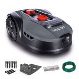 Practixx Mähroboter bis zu 500 qm² | 18cm Schnittbreite | 20-60 mm Schnitthöhe | Regensensor | Kantenmähen | Wireless | App-gesteuert | Digitale Anzeige | 35% Steigung | PX-RRM-500Wi Akku Rasenmäher - 1