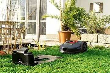 Practixx Mähroboter bis zu 500 qm² | 18cm Schnittbreite | 20-60 mm Schnitthöhe | Regensensor | Kantenmähen | Wireless | App-gesteuert | Digitale Anzeige | 35% Steigung | PX-RRM-500Wi Akku Rasenmäher - 6