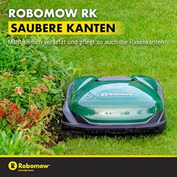 ROBOMOW RK1000 Robotermäher/Rasenroboter für Flächen bis 1000 qm | 21 cm Schnittbreite; Kantenmodus; einfache Installation, selbstreinigend,schwimmendes Mähdeck, bis 45 Grad Steigung - 16