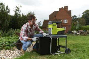 Ryobi Elektro-Leisehäcksler (Fräsblatt 45 mm, mit Fangbox 55 Liter, automatischer Selbsteinzug) RSH3045U - 6