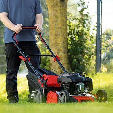 Scheppach Benzin Rasenmäher MS225-53 mit Radantrieb | 53cm Schnittbreite | 65L Fangbox | Höhenverstellung 7 Stufen | Seitenauswurf & Reinigungsfunktion | Mulchmäher | inkl. Motoröl - 7