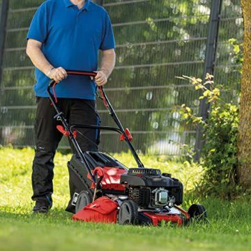 Scheppach Benzin Rasenmäher MS225-53 mit Radantrieb | 53cm Schnittbreite | 65L Fangbox | Höhenverstellung 7 Stufen | Seitenauswurf & Reinigungsfunktion | Mulchmäher | inkl. Motoröl - 8