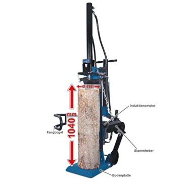 Scheppach HL1050 Holzspalter stehend | 10t Spalter 400V | Meterholz bis 1040mm / max. Ø 415mm | 10 Tonnen Spalter für Hartholz & Weichholz - 2