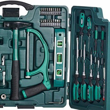 Brüder Mannesmann M29085 Premium Universal und Haushalts-Werkzeugkoffer, Blau, 89-tlg - 4