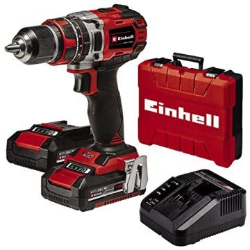 Einhell Professional Akku-Schlagbohrschrauber TP-CD 18/50 Li-i BL Kit Power X-Change (18 V, Brushless, 50 Nm, Schlagbohrfunktion, inkl. 2x 2,0 Ah Akkus + Ladegerät) - 1