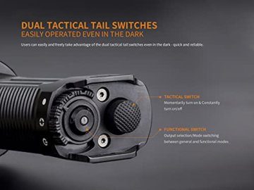 fenix Unisex Adult TK35UE (2018) Ultimate Edition LED Taschenlampe, Schwarz, small - 12