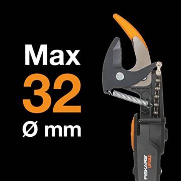 Fiskars Bypass Schneidgiraffe für frische Äste und Zweige, Antihaftbeschichtet, Stahlklinge/Aluminiumstiel, Länge 1,6 m, Schwarz/Orange, UPX82, 1023625 - 15