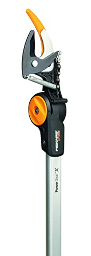 Fiskars Bypass Schneidgiraffe für frische Äste und Zweige, Antihaftbeschichtet, Stahlklinge/Aluminiumstiel, Länge 1,6 m, Schwarz/Orange, UPX82, 1023625 - 10