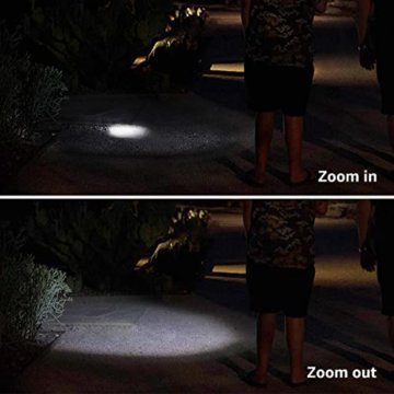 LE LED Taschenlampe, Extrem Hell zoombare Taschenlampen für Outdoor, Mini Tragbarer Flashlight, Wasserdicht Camping Handlampe für Kinder, Männer, Frauen (inkl.3xAAA-Batterien ) - 3