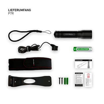 Ledlenser P7R LED Taschenlampe, fokussierbar, wiederaufladbar, mit Akku, 1000 Lumen, 210 Meter Leuchtweite, 40 Stunden Leuchtdauer - 6