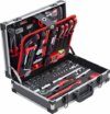 Meister Werkzeugkoffer 131-teilig - Stabiler Alu-Koffer - Werkzeug-Set - Für Haushalt, Garage & Werkstatt / Profi Werkzeugkoffer befüllt / Werkzeugkiste / Werkzeugbox komplett mit Werkzeug / 8971470 - 1