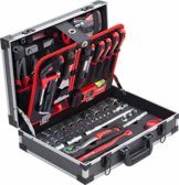 Meister Werkzeugkoffer 131-teilig - Stabiler Alu-Koffer - Werkzeug-Set - Für Haushalt, Garage & Werkstatt / Profi Werkzeugkoffer befüllt / Werkzeugkiste / Werkzeugbox komplett mit Werkzeug / 8971470 - 1