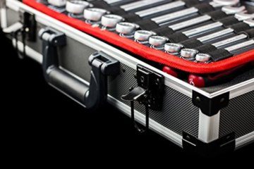 Meister Werkzeugkoffer 131-teilig - Stabiler Alu-Koffer - Werkzeug-Set - Für Haushalt, Garage & Werkstatt / Profi Werkzeugkoffer befüllt / Werkzeugkiste / Werkzeugbox komplett mit Werkzeug / 8971470 - 8