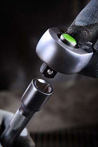 Meister Werkzeugtrolley 156-teilig - Werkzeug-Set-Mit Rollen- Teleskophandgriff/Profi Werkzeugkoffer befüllt/Werkzeugkiste fahrbar auf Rollen/Werkzeugbox komplett mit Werkzeug, Schwarz/Silber, 8971440 - 14