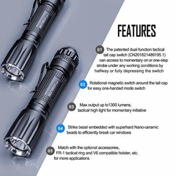 NEXTORCH Taschenlampe TA30 GEN2 1300 Lumen - 2