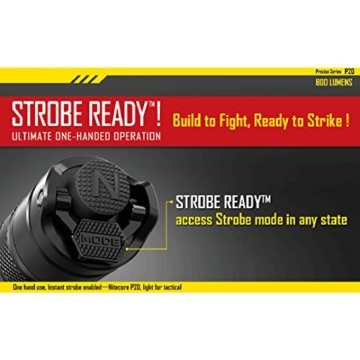 Nitecore P20 - 800 Lumen, programmierbar, Strobe Ready Funktion - 5