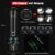 Shadowhawk Taschenlampe Led 10000 Lumen, Extrem Hell Taschenlampe USB Aufladbar Taktische Taschenlampen Mit holster XHP70.2, IP67 Wasserdicht 5 Lichtmodi für Camping Wandern Notfälle(26650 Akku) - 5