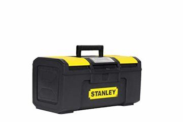 Stanley Werkzeugbox / Werkzeugkoffer Basic 1-79-216 (16", 39x22x16cm, Koffer mit Schnellverschluss und Organizer, Box aus Kunststoff, praktischer und organisierter Werkzeugkasten) - 1