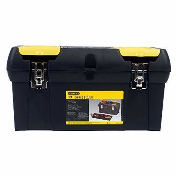 Stanley Werkzeugbox / Werkzeugkoffer Millenium (19", 49x26x25cm, herausnehmbare Ablage, Box mit zwei Organizern für Werkzeuge, robuster Koffer mit Metallschließen, Kunststoffgriff) 1-92-066 - 1