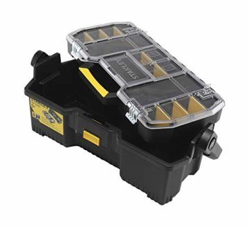Stanley Werkzeugtrage 2-in-1 Set (67 x 32 x 25 cm, mit Organizeraufsatz, beide Einheiten getrennt verwendbar, robuste Metallschließen, stabiles Structural Foam Desgin) 1-97-514 - 7
