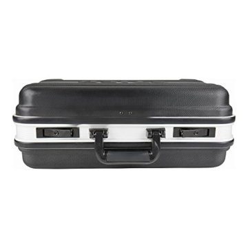 STIER Werkzeugkoffer Basic leer, ABS-Kunststoff Kofferschale, schwarze Werkzeugkiste, stabil & schlagfest, Tragkraft 15 kg, 30 Werkzeugtaschen, inkl. Schlüssel - 5