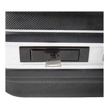 STIER Werkzeugkoffer Basic leer, ABS-Kunststoff Kofferschale, schwarze Werkzeugkiste, stabil & schlagfest, Tragkraft 15 kg, 30 Werkzeugtaschen, inkl. Schlüssel - 6