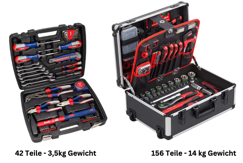 Werkzeugkoffer bestückt