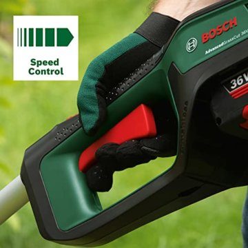 Bosch Akku-Heckenschere AdvancedGrassCut 36V-33 (ohne Akku, 36-Volt-System, Bürstenloser Motor, Schnittkreisdurchmesser: 33 cm, für kraftvolles Trimmen, im Karton) - 4