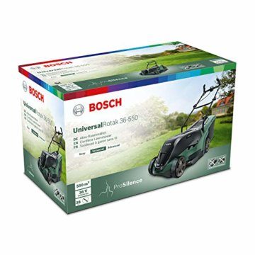 Bosch Akku-Rasenmäher UniversalRotak 36-550 (36 Volt, Ohne Akku,Bürstenloser Motor, Schnittbreite: 36 cm, Rasenflächen bis 550 m², im Karton) - 11