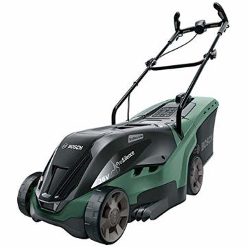 Bosch Akku-Rasenmäher UniversalRotak 36-550 (36 Volt, Ohne Akku,Bürstenloser Motor, Schnittbreite: 36 cm, Rasenflächen bis 550 m², im Karton) - 1