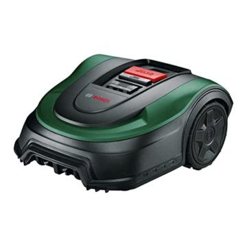 Bosch Home and Garden Rasenmäher Roboter Indego XS 300 (mit integriertem 18-V-Akku, Ladestation enthalten, Schnittbreite 19 cm, für Rasenflächen bis zu 300 m², im Karton) Schwarz, Grün - 1