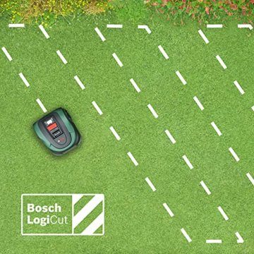 Bosch Rasenmäher Roboter Indego M+ 700 (mit 18V Akku und App-Funktion, Ladestation enthalten, Schnittbreite 19 cm, für Rasenflächen bis 700 m², im Karton) Grün, Schwarz - 4