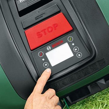 Bosch Rasenmäher Roboter Indego M+ 700 (mit 18V Akku und App-Funktion, Ladestation enthalten, Schnittbreite 19 cm, für Rasenflächen bis 700 m², im Karton) Grün, Schwarz - 8