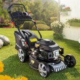 BRAST Benzin Rasenmäher mit Antrieb | 5,2kW(7PS) | Elektrostart | 46cm Schnittbreite | viele Modelle | TÜV | 4 Takt OHV Motor | 30-80mm Schnitthöhe | 60L Fangkorb | Stahlgehäuse | 18224 ESTART - 1