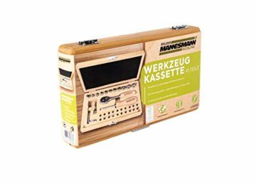 Brüder Mannesmann 41-tlg. Werkzeugsatz in Bambuskassette - 2