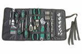Brüder Mannesmann Werkzeug-Rolltasche, 65-tlg, Schwarz, 9.4 L x 31.3 H x 13.2 W (cm) - 1