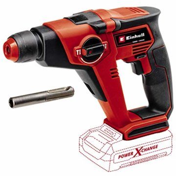 Einhell Akku-Bohrhammer TE-HD 18/12 Li-Solo Power X-Change (Lithium-Ionen, 18 V, 1,3 J, Bohrleistung in Beton 12 mm, SDS-plus-Aufnahme, LED-Licht, ohne Akku und Ladegerät) - 1
