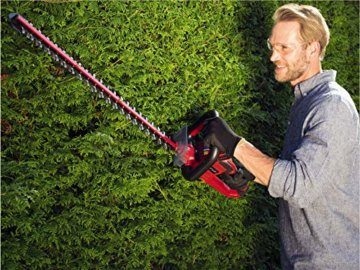 Einhell Akku-Heckenschere GE-CH 18/60 Li-Solo Power X-Change (18 V, 60 cm Schnittlänge, 22 mm Zahnabstand, drehbarer Handgriff, inkl. Schnittgutsammler, ohne Akku) - 3